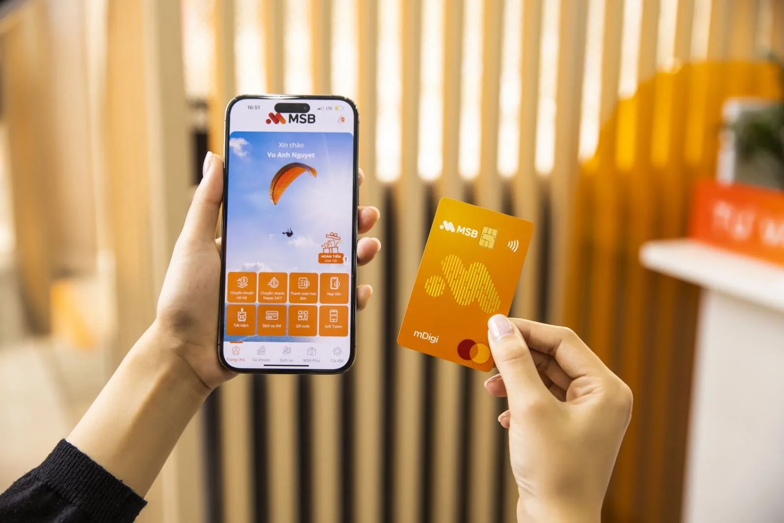 Làm thế nào để cập nhật thông tin sinh trắc học tại ngân hàng MSB?
