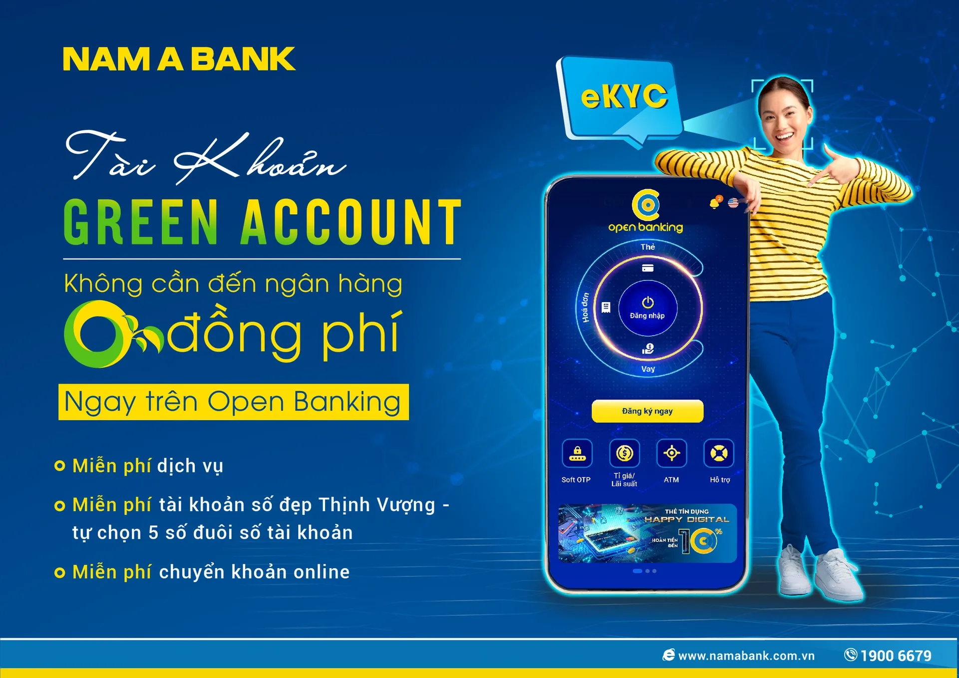 Tài khoản e-banking Nam A Bank Green Account là gì?