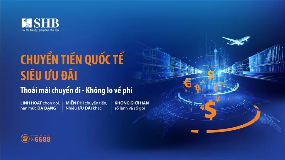E-banking SHB có hỗ trợ chuyển tiền quốc tế không?