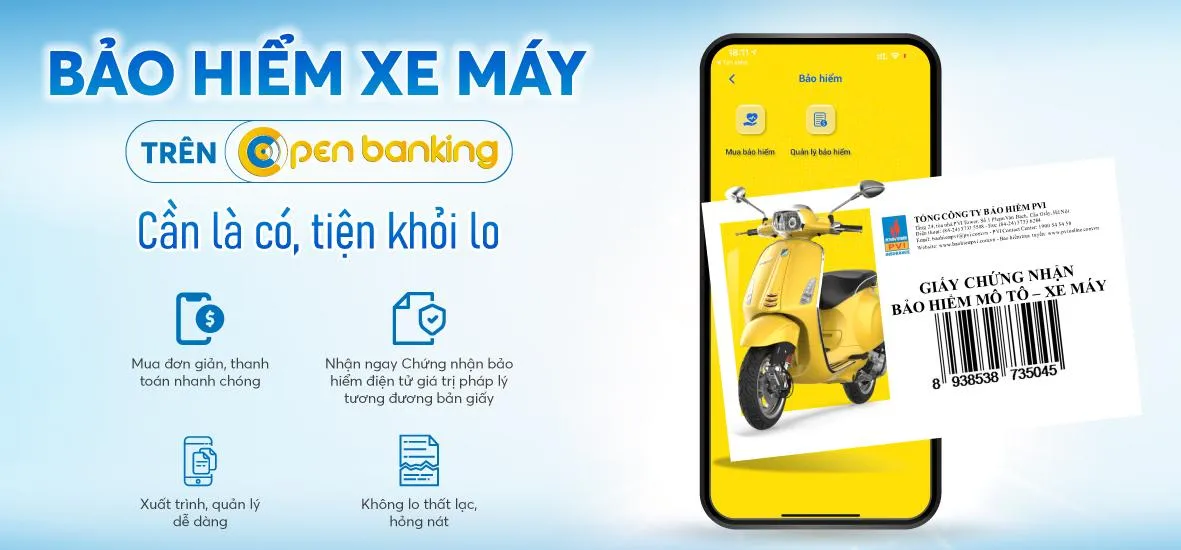 Làm sao để đăng ký sử dụng dịch vụ bảo hiểm xe máy trên e-banking Nam A Bank?