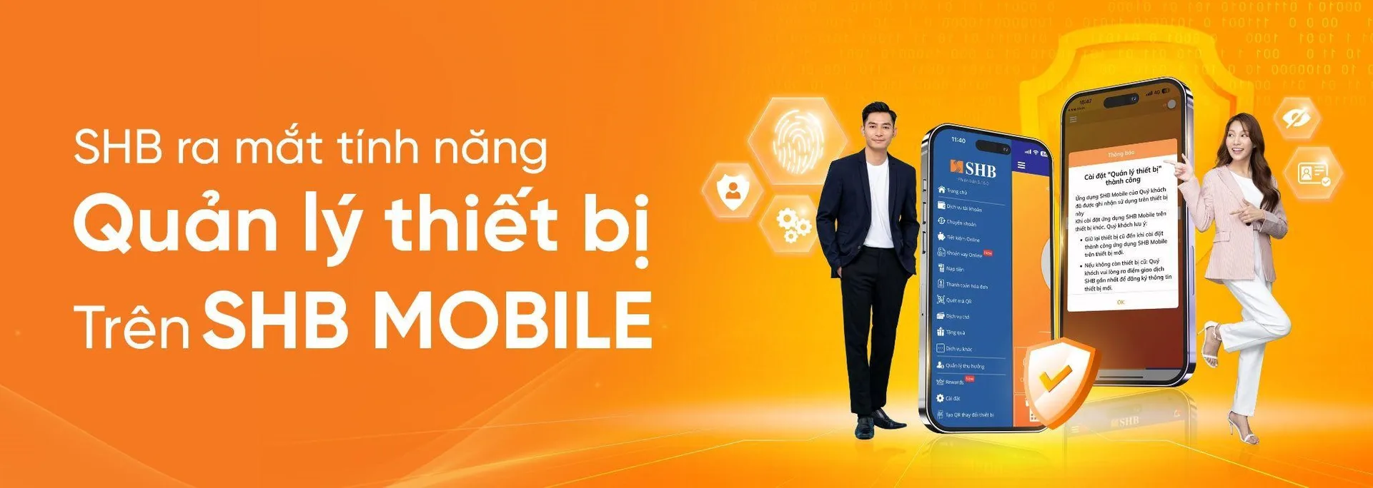 Tính năng bảo mật e-banking SHB bao gồm những chính sách nào?