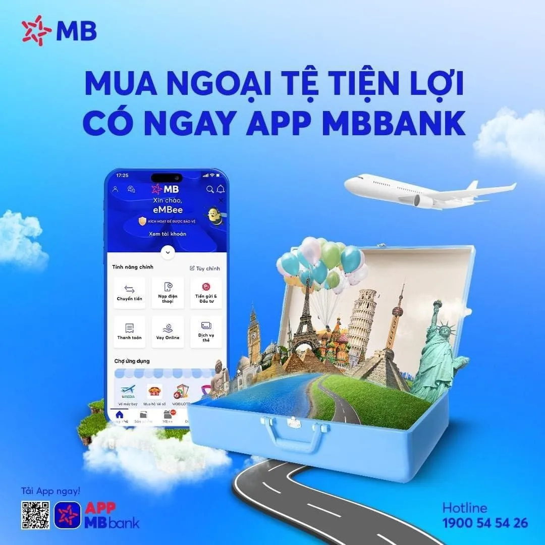Làm thế nào để mua ngoại tệ qua app ngân hàng MBBank?