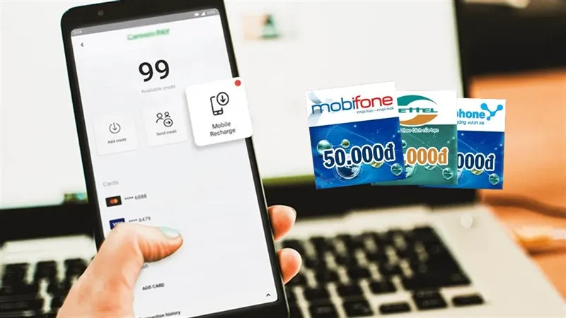 Có thể nạp tiền điện thoại bằng dịch vụ e-banking PG Bank không?