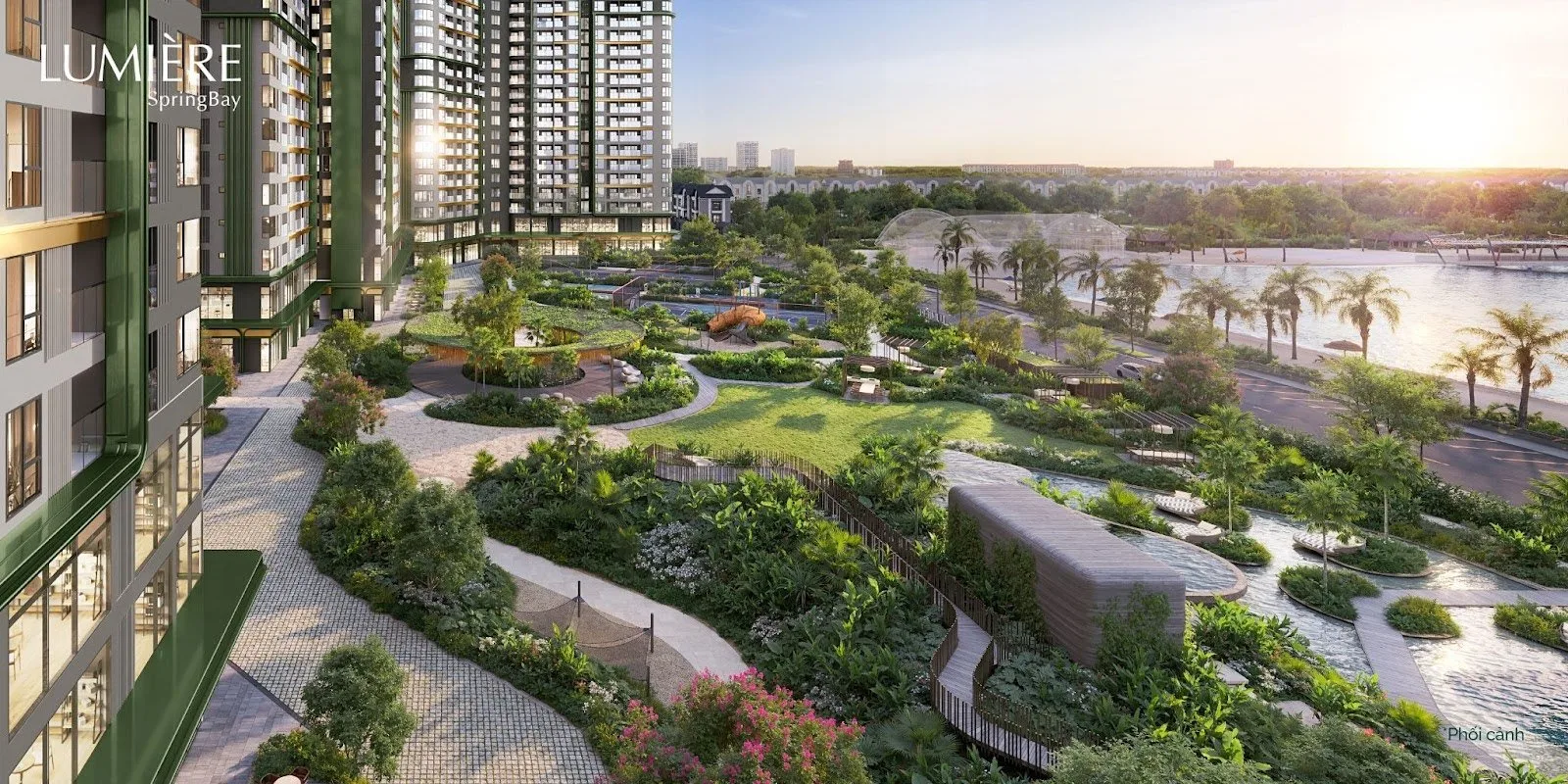 Lumiere SpringBay sở hữu những tiện ích ngoài trời nổi bật nào?