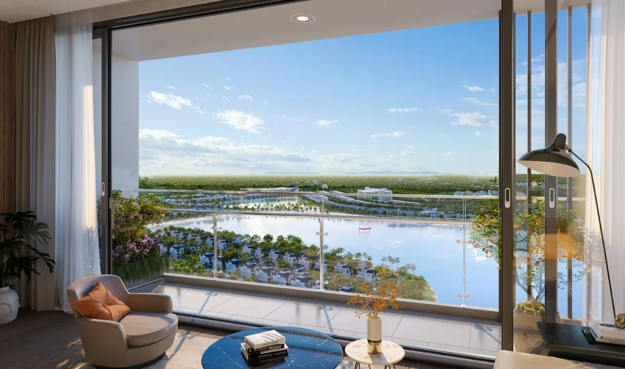 Giá thuê căn hộ 2PN+ dự án Masteri Waterfront view nội khu và view hồ khác nhau thế nào?