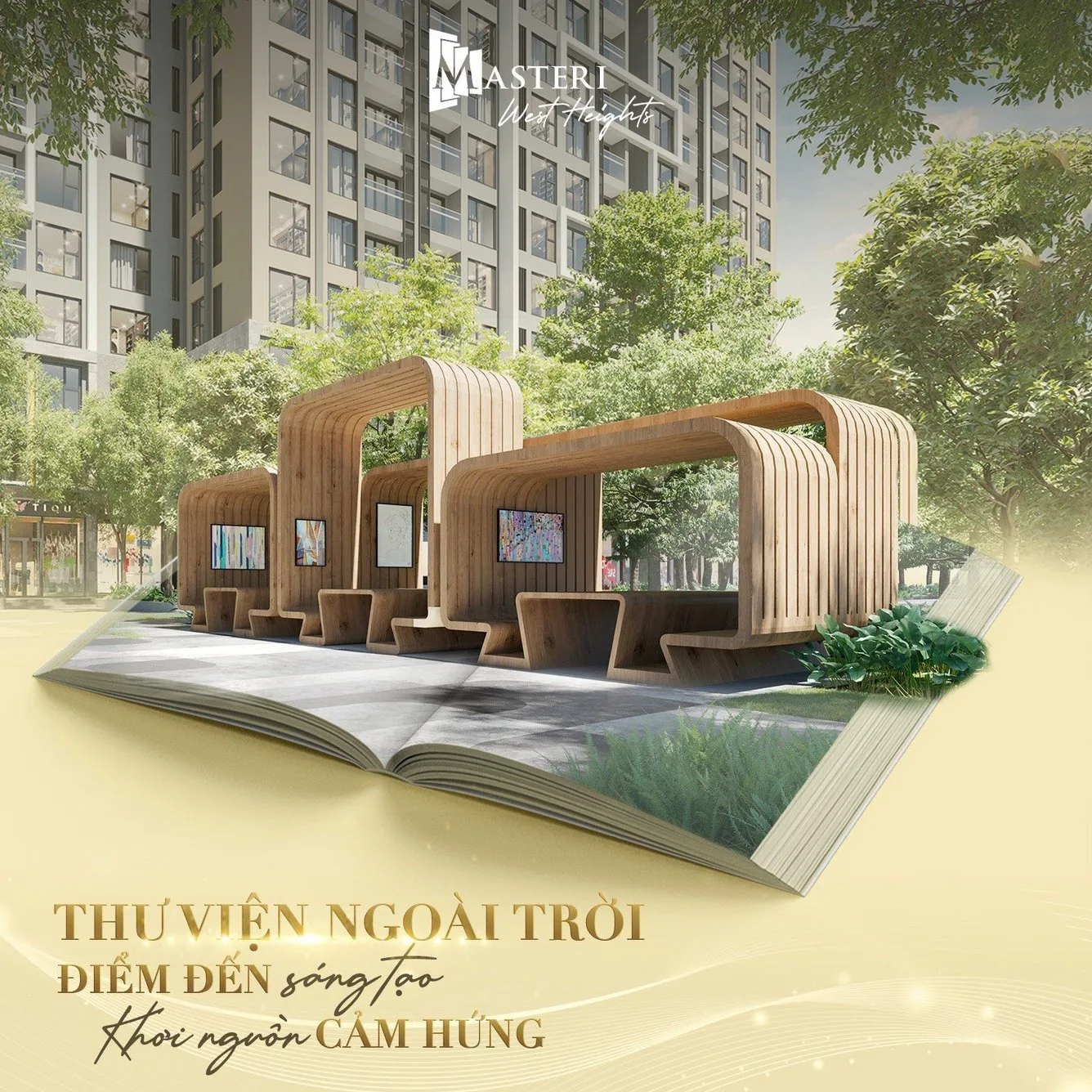 Thuê căn hộ Masteri West Heights có được sử dụng thư viện mở miễn phí không?