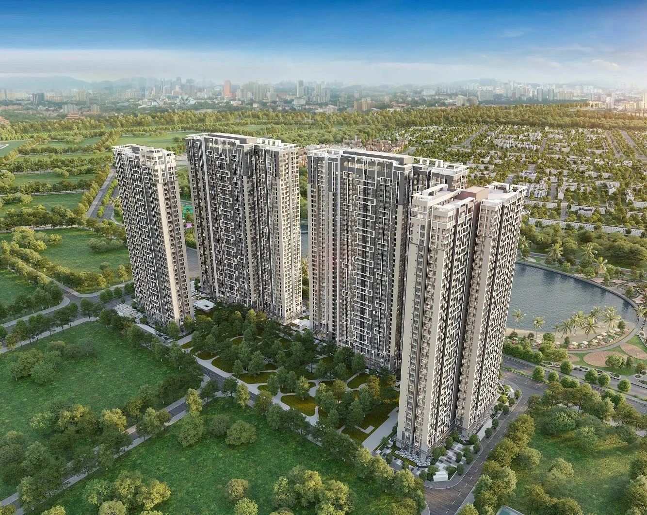 Thuê chung cư Vinhome Smart City ở phân khu nào sẽ gần công viên trung tâm nhất?