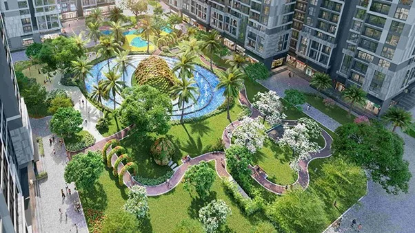 Tại sao khu vườn Botanic Garden dưới chân tòa P2 lại là một điểm thu hút cư dân khi thuê chung cư tại Ocean Park?