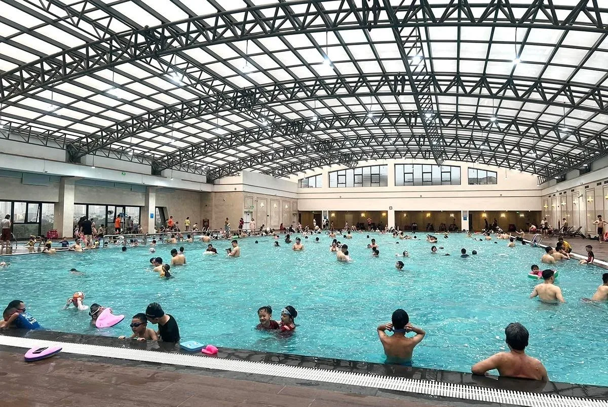 Khách thuê homestay Ocean Park cần lưu ý điều gì khi sử dụng bể bơi 4 mùa?