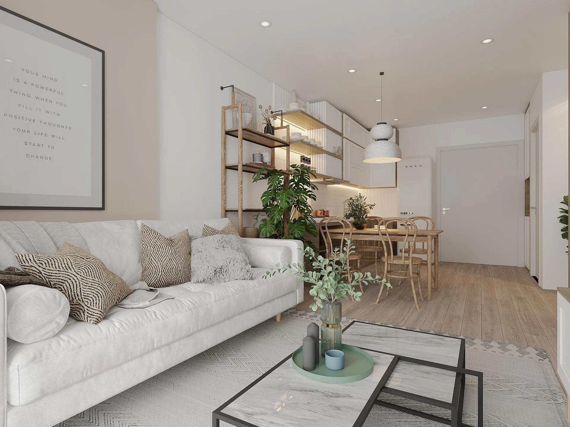 Làm thế nào để tận dụng tối đa không gian căn hộ 1PN+ khi thuê chung cư Masteri Waterfront?