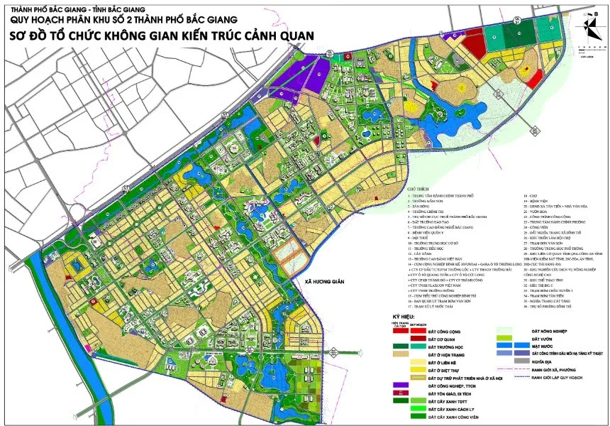 Cập nhật thông tin quy hoạch Bắc Giang mới nhất: Loạt đồ án Quy hoạch phân khu đô thị được phê duyệt