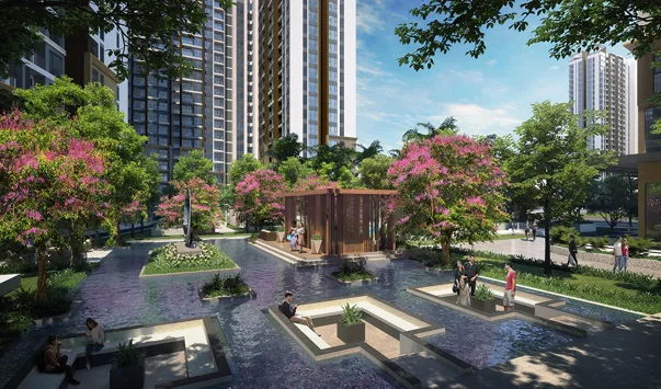 Chung cư Masteri Waterfront có những không gian làm việc và gặp gỡ đối tác nào dành cho cư dân khi thuê tại đây?