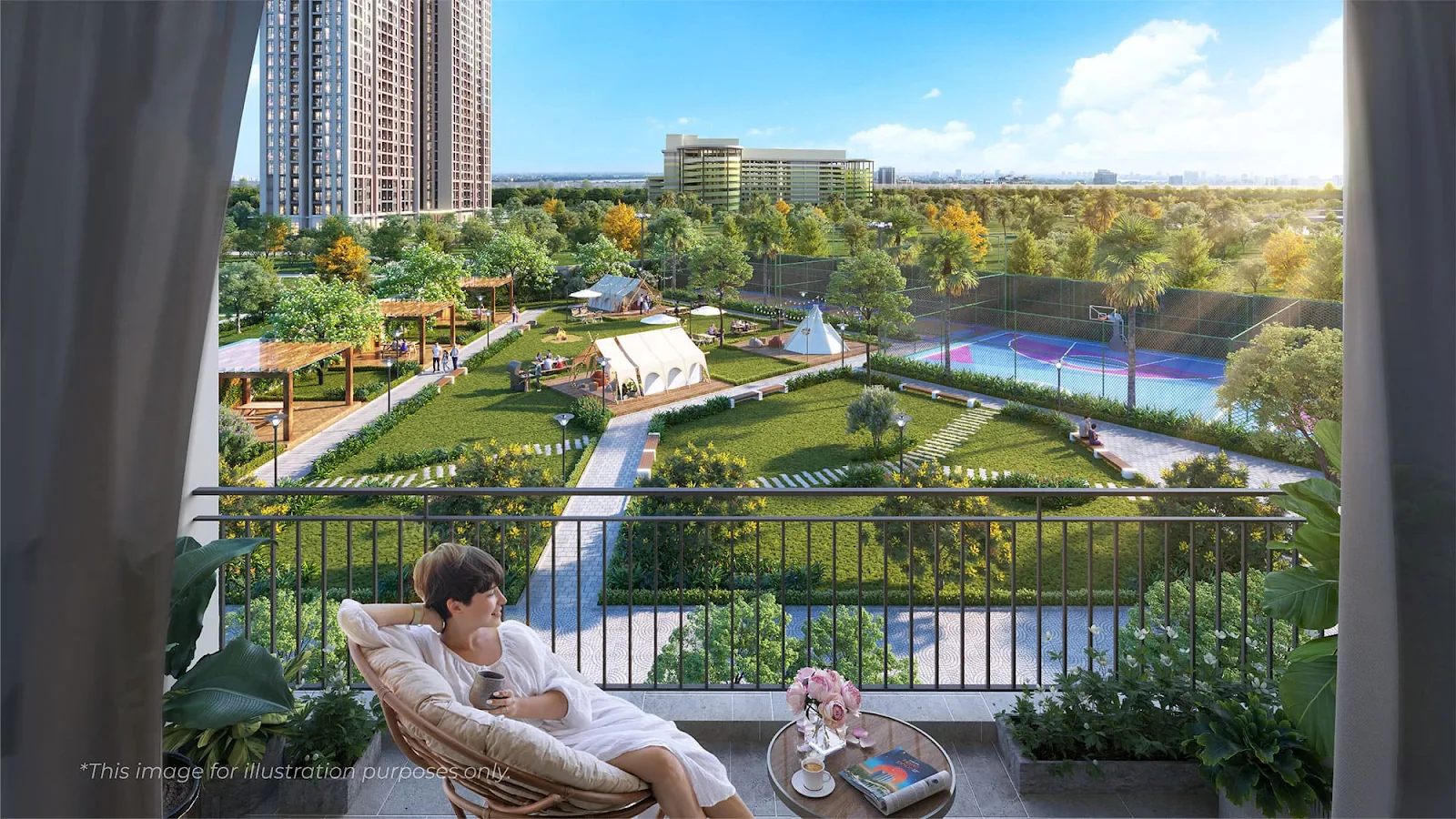 Không gian xanh tại dự án Imperia Signature được tạo nên bởi những tiện ích nào?