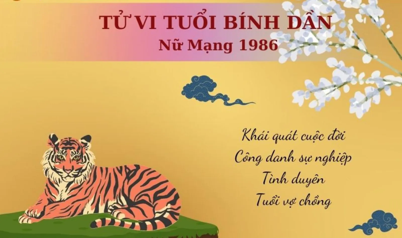 Xem tử vi tuổi Bính Dần 1986 - Nữ mạng năm 2025 CHI TIẾT NHẤT