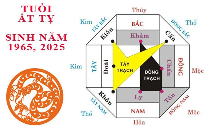 Hướng nhà hợp tuổi Ất Tỵ 1965 nữ mạng trong năm 2025