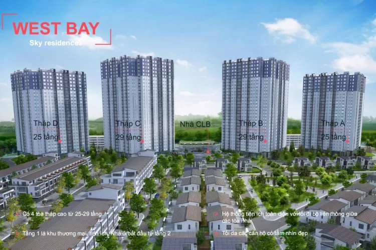 Bán nhà dự án West Bay Sky Residences Ecopark tòa D mới nhất