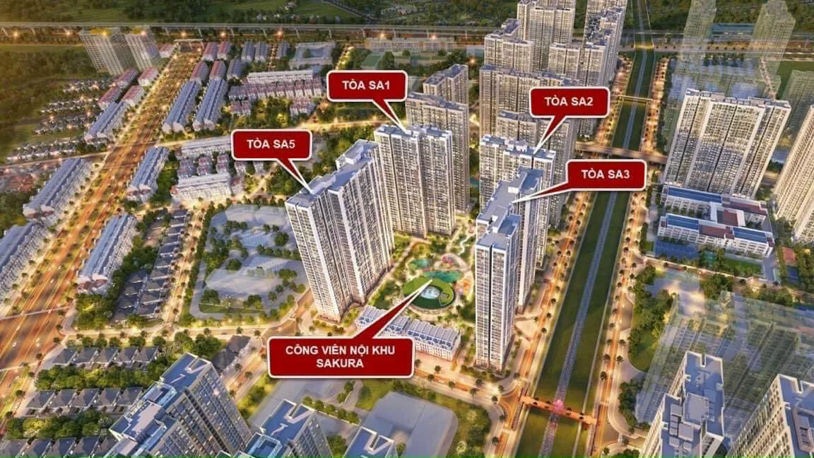 Bán căn hộ The Sakura Vinhomes Smart City tòa SA1 chi tiết nhất