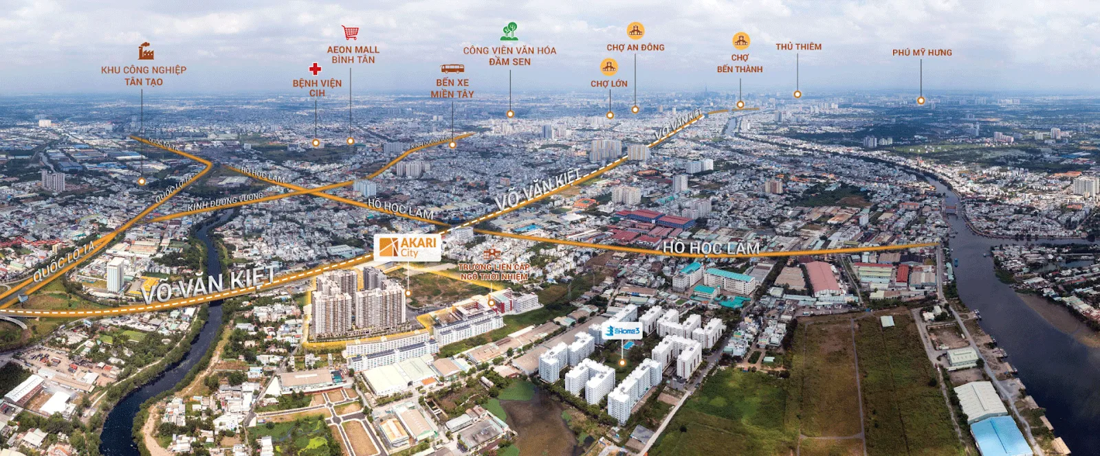 Tháp AK 8 Akari City: Dự án căn hộ cao cấp tại quận Bình Tân