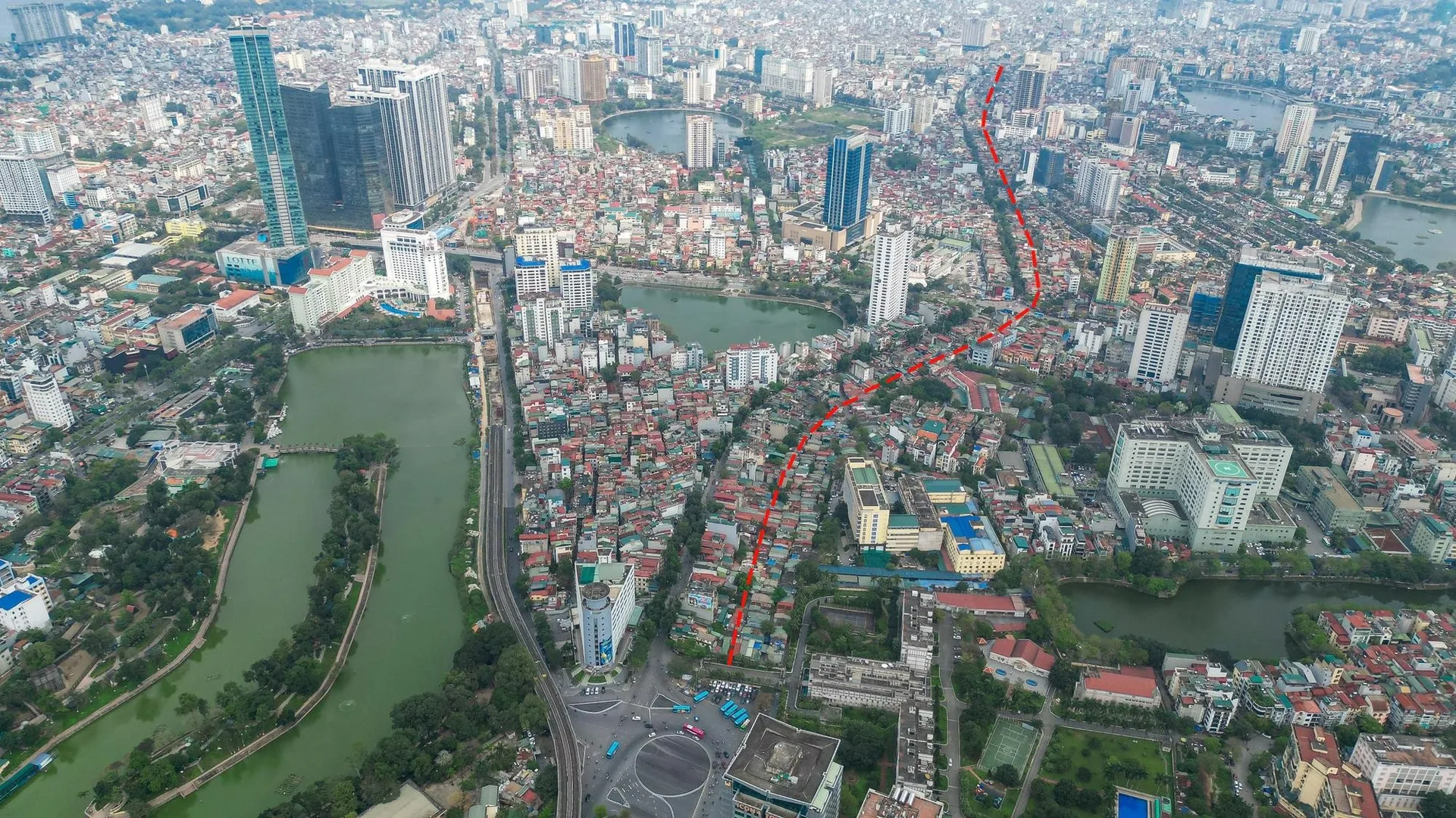 Tiến độ dự án mở đường vành đai 1 Hoàng Cầu - Voi Phục Đống Đa Hà Nội đến đâu?
