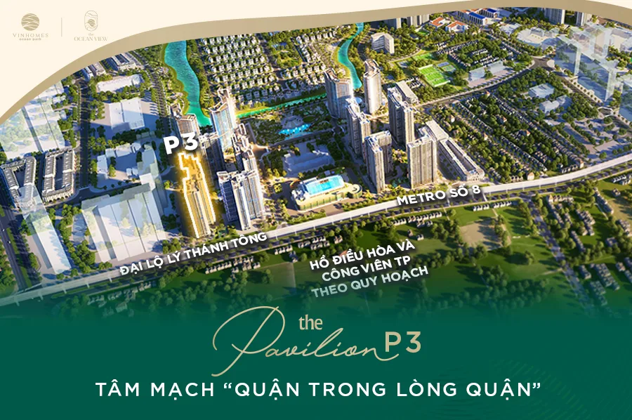 Tòa P3 The Pavilion Vinhomes Ocean Park