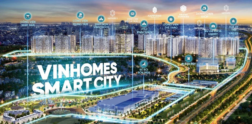 Hướng dẫn cách di chuyển từ Vinhomes Smart City Tây Mỗ đến trường THCS Nguyễn Siêu
