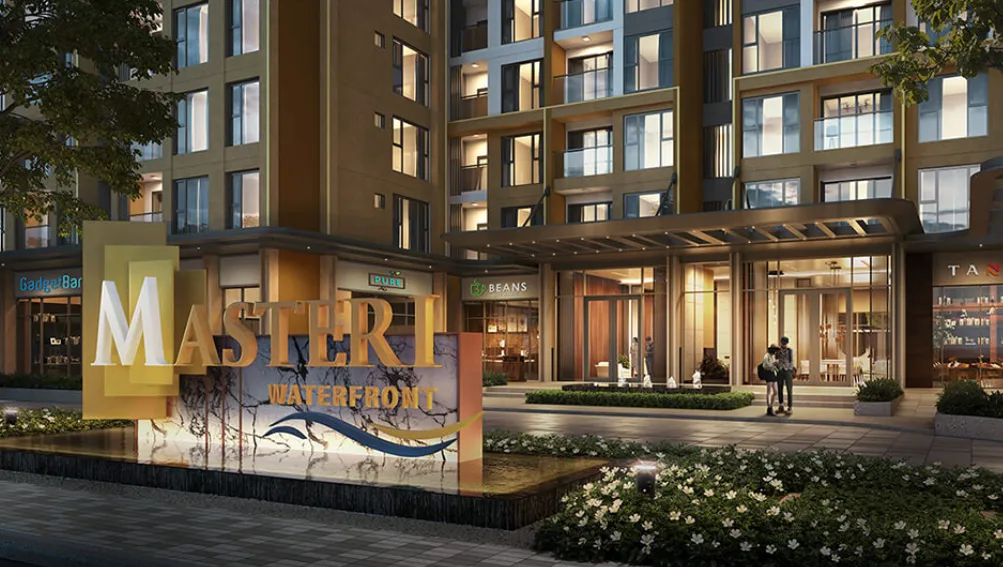 Tòa H3 dự án Masteri Waterfront hình chữ gì và có bao nhiêu tầng?