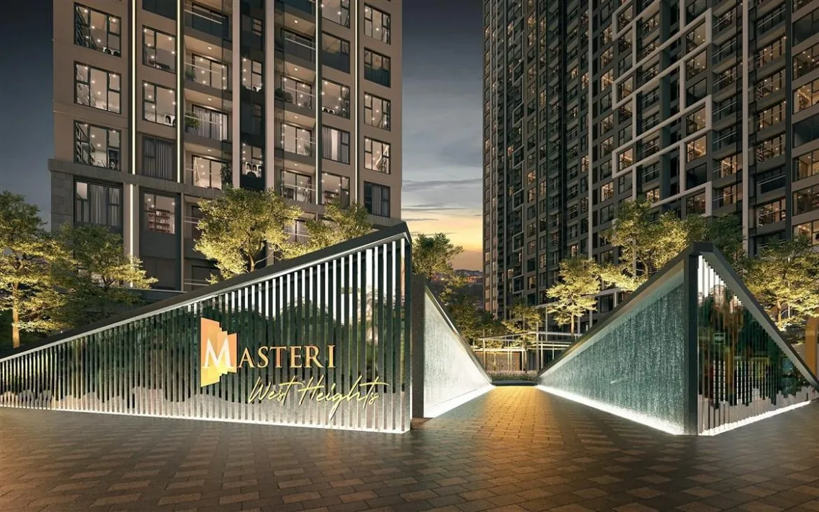 Tòa A dự án Masteri West Heights hình chữ gì và có bao nhiêu tầng?