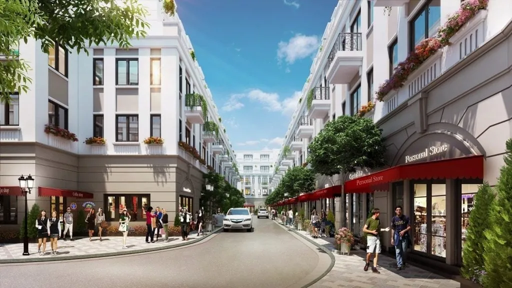 Shophouse phân khu Chà Là Vinhomes Ocean Park 2 nằm tại những trục đường nội khu nào?