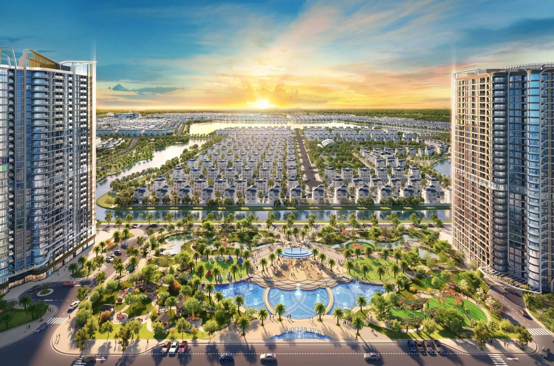 Hướng dẫn cách di chuyển từ Vinhomes Ocean Park Gia Lâm đến chợ hoa Quảng Bá