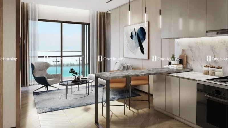 Căn 1PN+ tòa M1 - Masteri Waterfront 43.09m² có giá bao nhiêu?