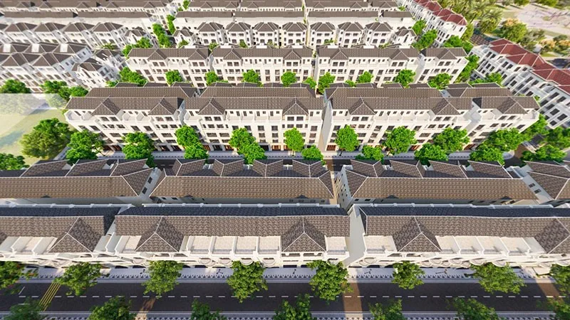 Biệt thự liền kề xẻ khe 128m2, mặt tiền 8m phân khu San Hô có giá bán bao nhiêu?