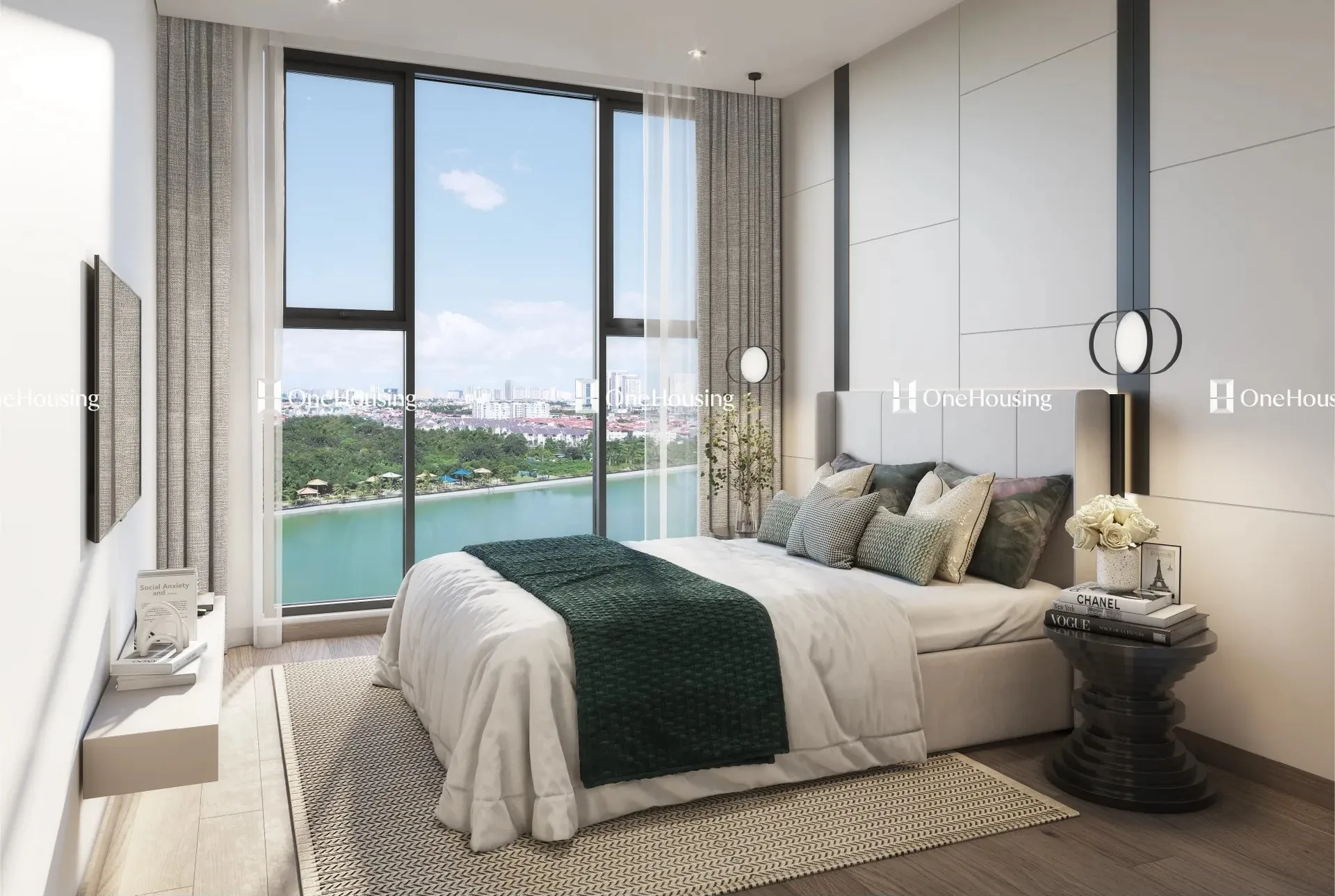 Căn hộ 1PN+ tòa A Masteri West Heights 47.57m2 đang bán bao nhiêu? 