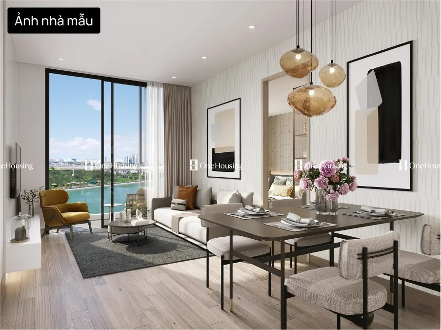 Căn hộ 2PN+ tòa D Masteri West Heights 61.85m2 đang bán bao nhiêu? 