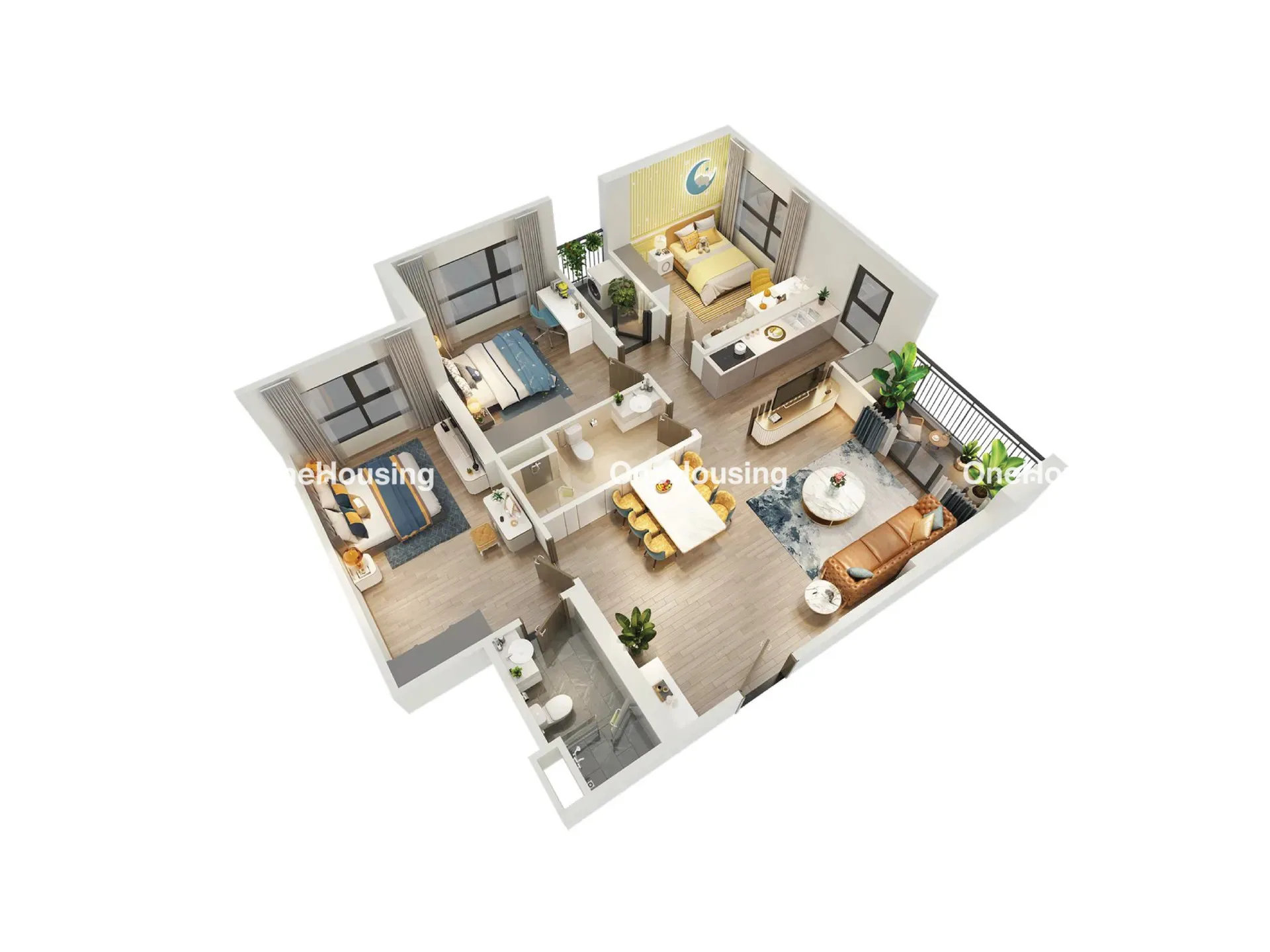 Căn 3PN tòa GS1 - The Miami - Vinhomes Smart City 94.5m² có giá bao nhiêu?