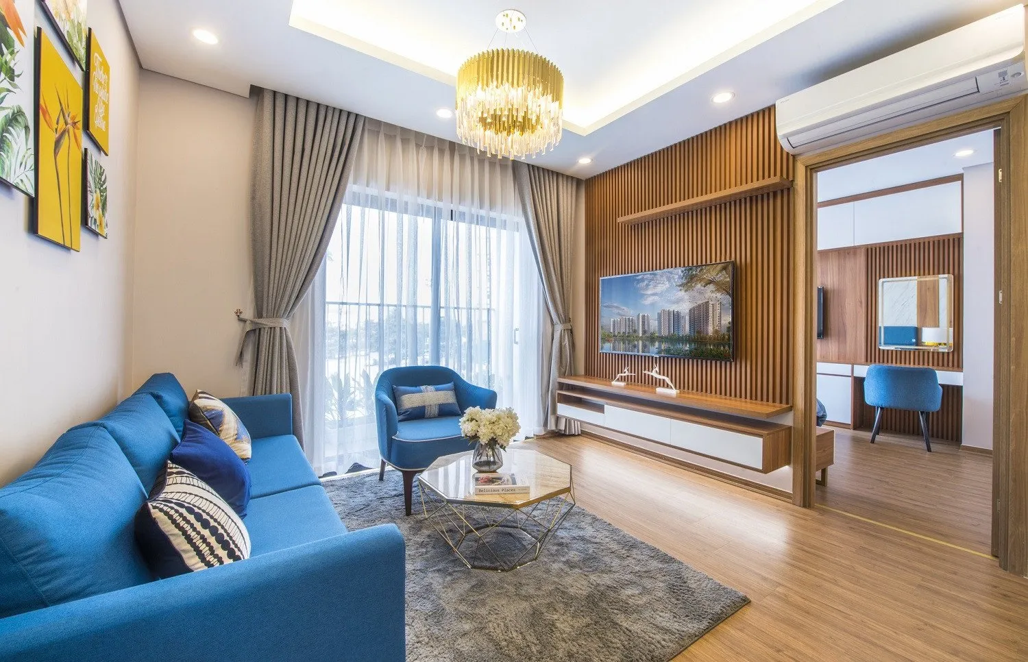 Căn 2PN 3PN chung cư Le Grand Jardin quận Long Biên có diện tích bao nhiêu?