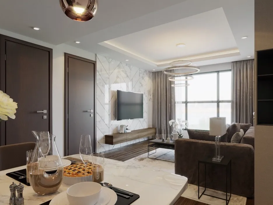 Căn 2PN 3PN chung cư The Golden Palm quận Thanh Xuân có diện tích bao nhiêu?