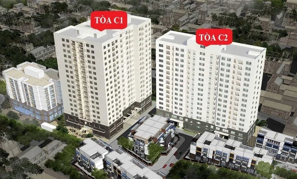 Căn 2PN, 3PN ở chung cư C1 C2 Xuân Đỉnh Quận Bắc Từ Liêm có diện tích thế nào?