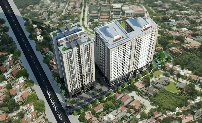 Căn 2PN 3PN chung cư Videc Star Tower quận Thanh Xuân có diện tích bao nhiêu?