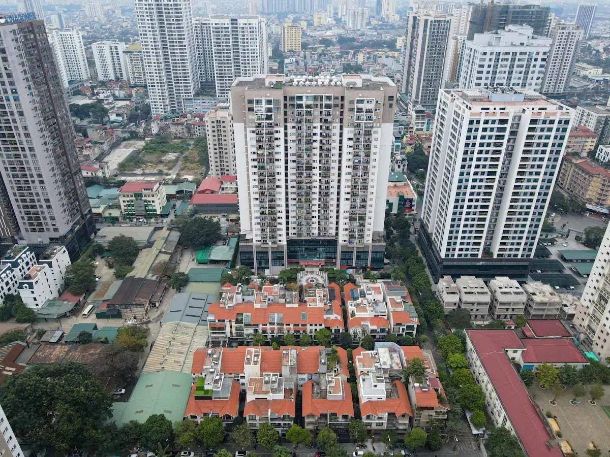 Quy mô và mật độ xây dựng chung cư Thanh Xuân Complex quận Thanh Xuân là bao nhiêu?