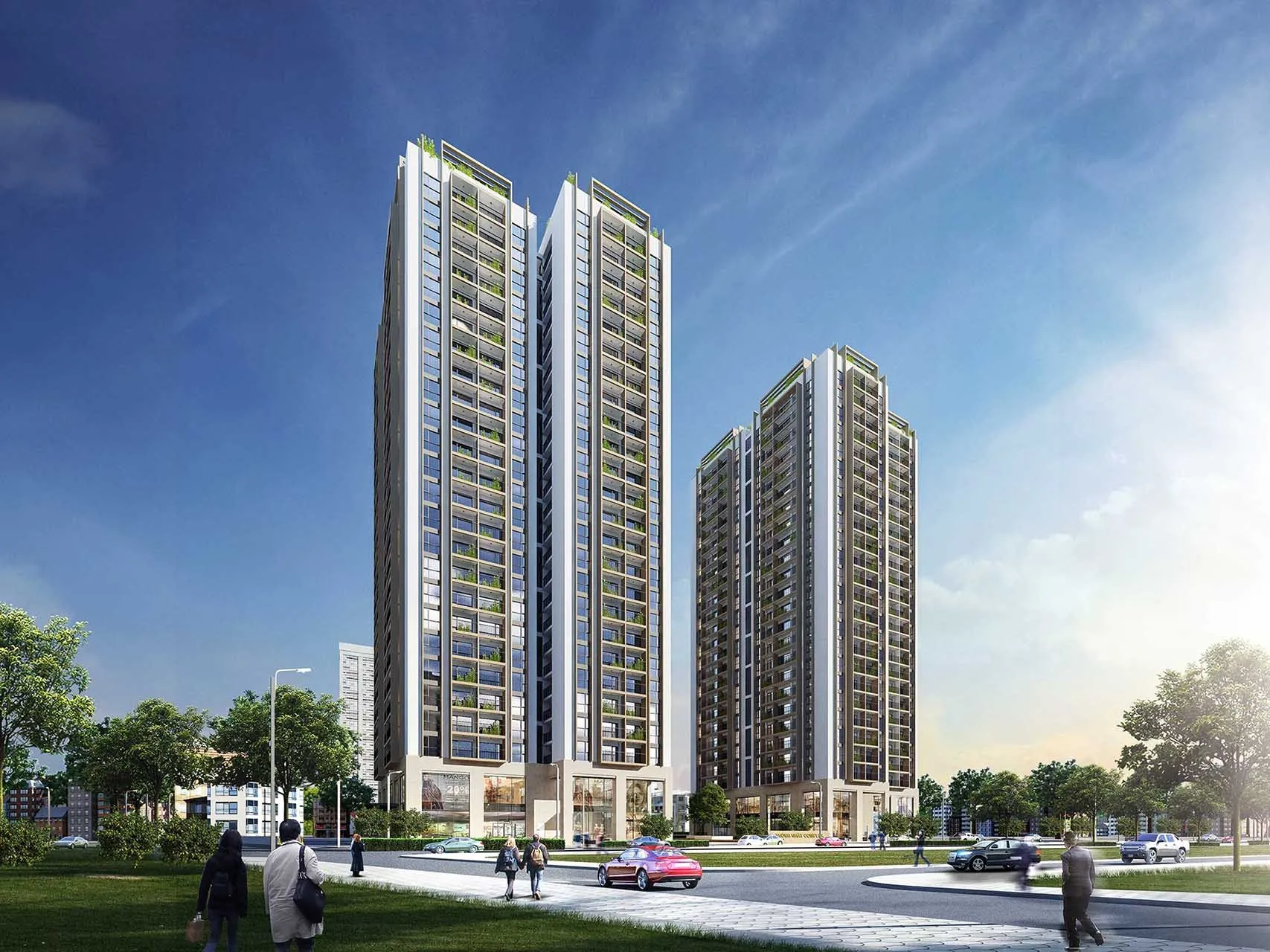 Quy mô và mật độ xây dựng chung cư Thống Nhất Complex quận Thanh Xuân là bao nhiêu?
