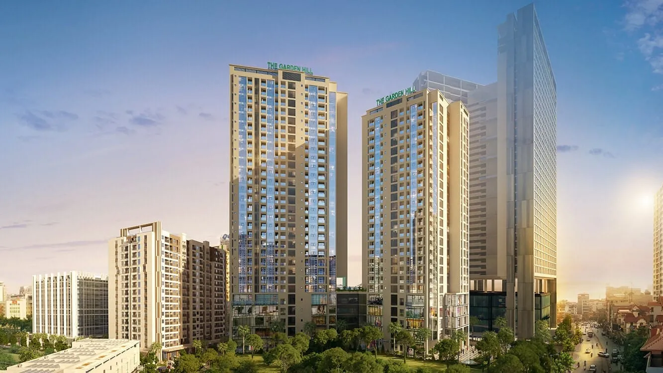Quy mô và mật độ xây dựng chung cư The Garden Hill quận Nam Từ Liêm là bao nhiêu?