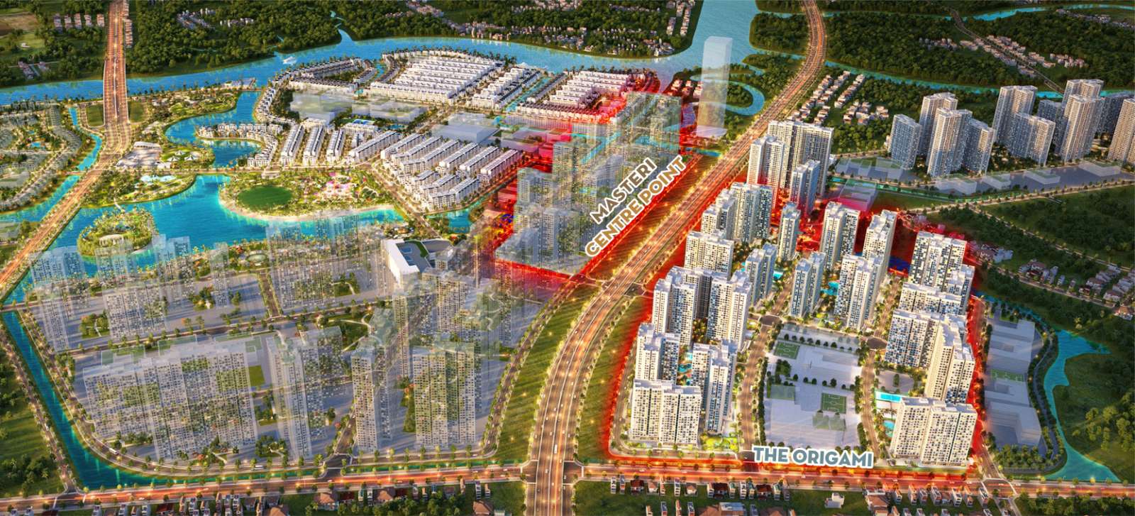 Khoảng cách từ dự án Masteri Centre Point đến Khu du lịch Suối Tiên bao xa?