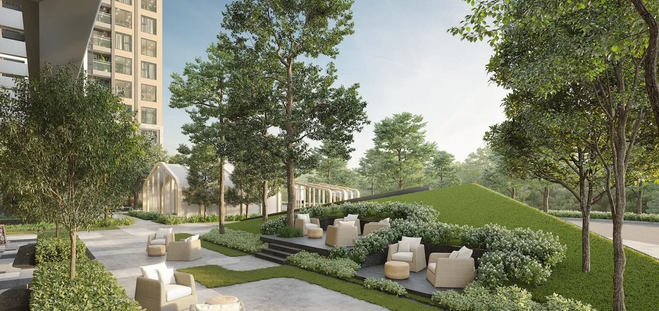 Lounge thư giãn ngoài trời tại Masteri West Heights: Nơi gặp gỡ đối tác sang trọng và đẳng cấp