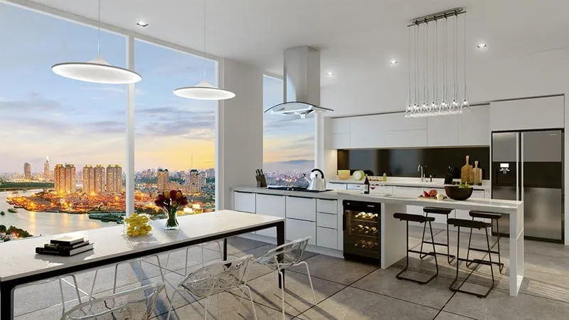 Tận hưởng view sông Sài Gòn từ căn hộ ghép block T4 dự án Masteri Thảo Điền 