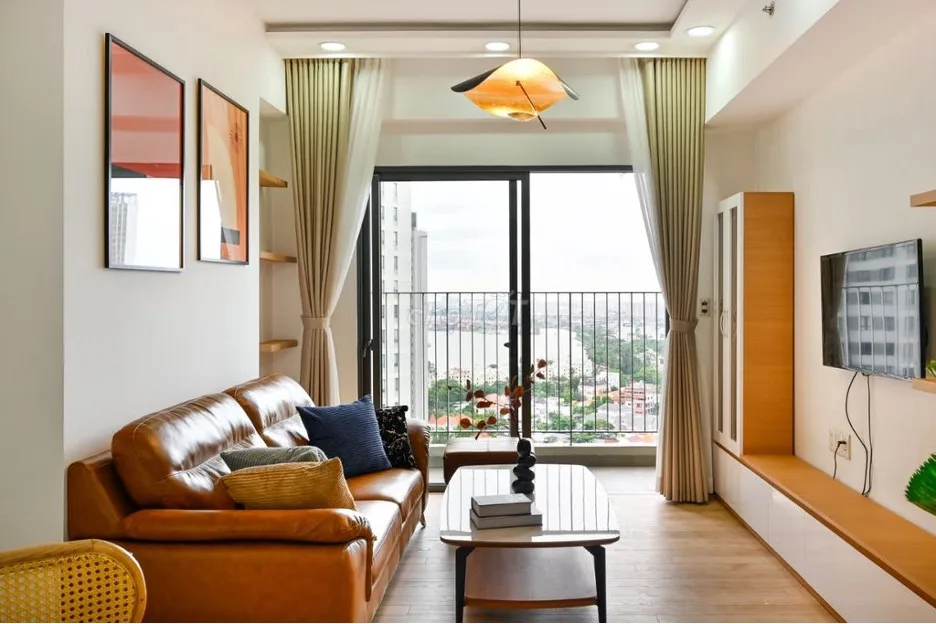 Tận hưởng view sông Sài Gòn từ căn hộ 2PN block T5 dự án Masteri Thảo Điền