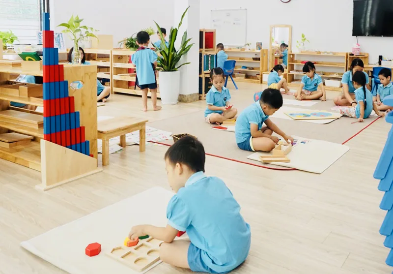 Gần chung cư Amber Riverside quận Hai Bà Trưng có trường mầm non montessori nào không?