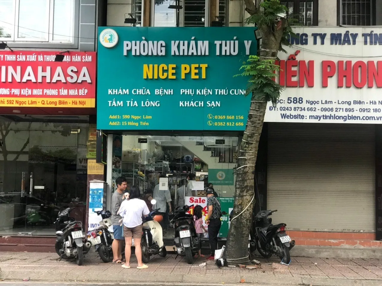 Chung cư Him Lam Thạch Bàn 2 quận Long Biên gần phòng khám bệnh, trạm thú y nào không?