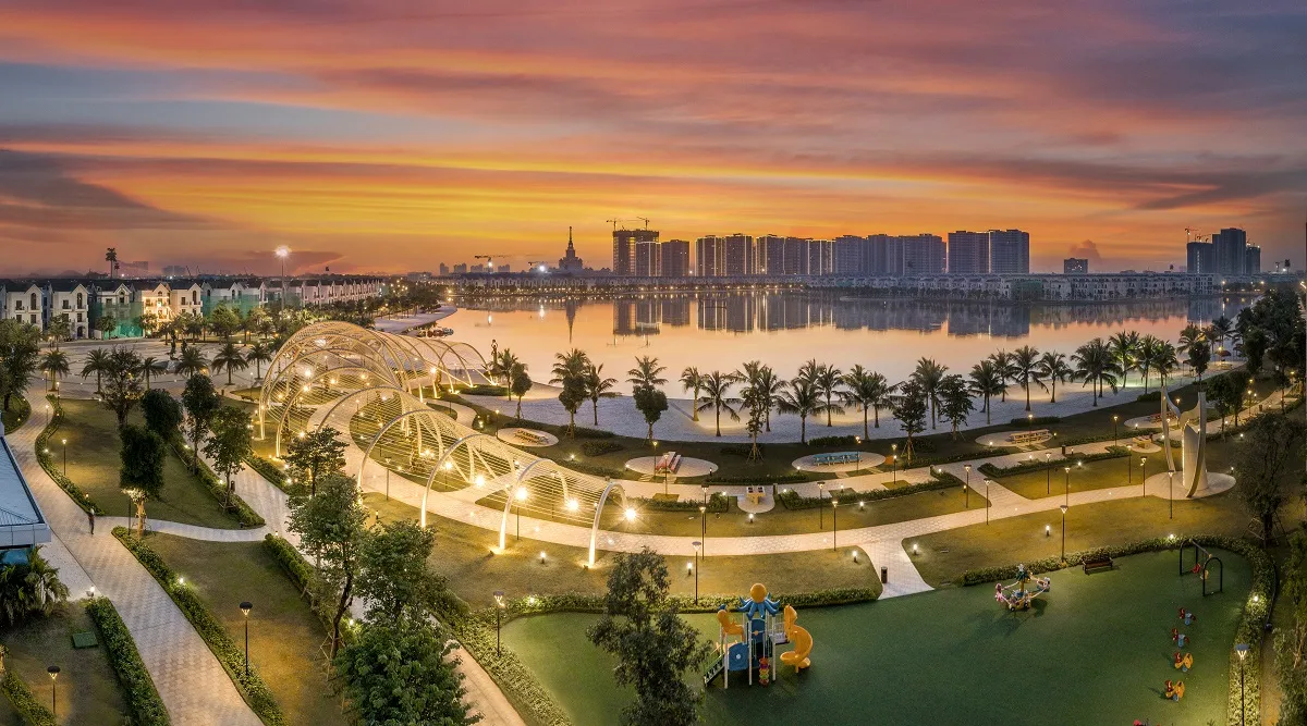 Chung cư Happy Star Tower quận Long Biên cách Vinhomes Ocean Park 1 bao nhiêu km?