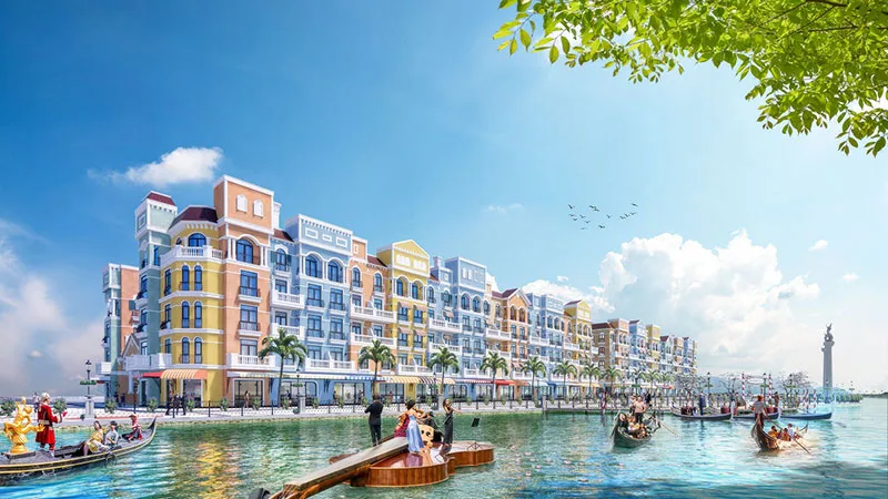Shophouse 2 mặt tiền phân khu The Venice Mega Grand World Hà Nội có những lợi thế kinh doanh gì?