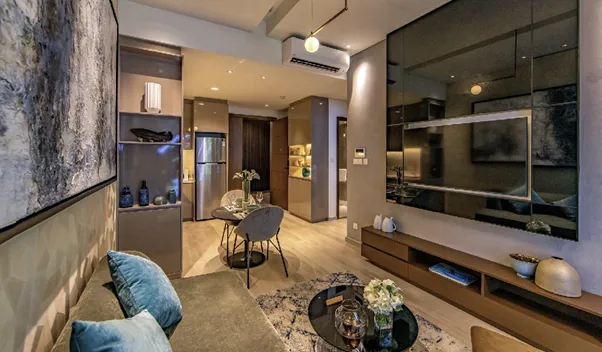 Căn hộ 2PN rộng 74.95m2 Masteri Centre Point tầng trung có giá bao nhiêu 1m2?
